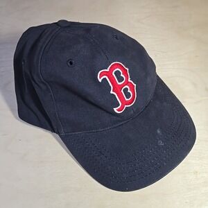 VTG Boston Red Sox MLB Youth Black Adjustable Hat Red Logo‎ Cotton Fan Favorite